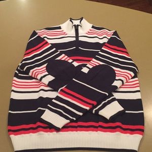 Brooks Brothers Supima cotton quarter zip sweater